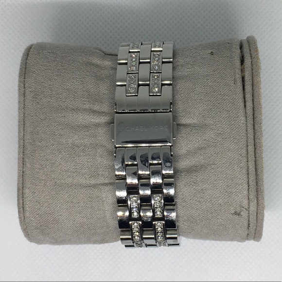 *HP* AUTH Michael Kors Nini Pavé Silver-Tone Watch, 36mm - Picture 2 of 13